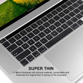 Clear Ultra Thin TPU Keyboard Cover for 2022 MacBook Pro 13" M2 /M1(2020)/MacBook Pro 16"(2019/2020),A2338 A2289 A2251 A2141 US Layout Keyboard Protector with Touch Bar,Keyboard Protector Skin