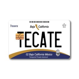 Card Skin - Mexico Placas (Mexican License Plate) Card Stickers meme sticker:_BC - TECATE
