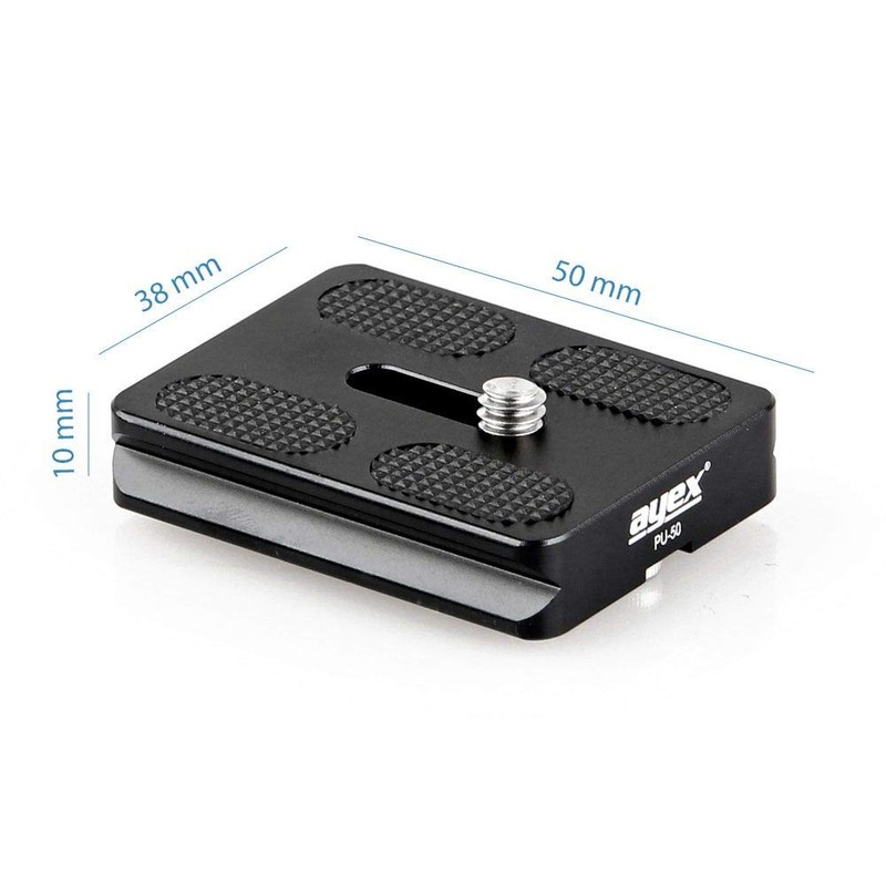 Ayex PU-50 Quick Release Plate 50 mm for Arca-Swiss Standard