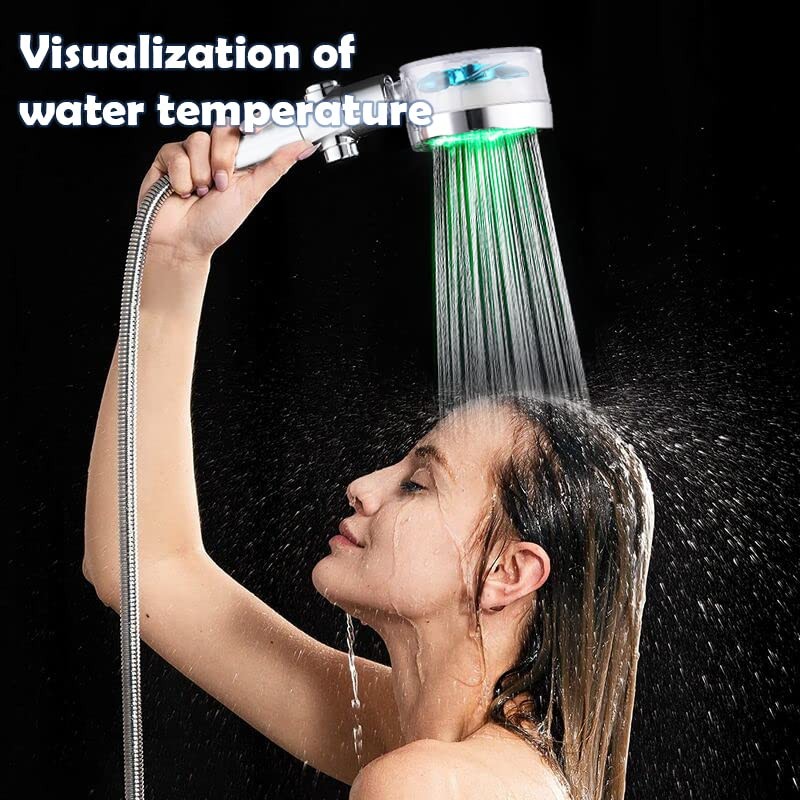 ANTOWER LED Shower Head with Handheld High Pressure Shower Heads