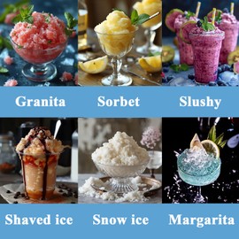 FORTHEAL Shaved Ice Attachment for KitchenAid Stand Mixer - Snowcone Machine, Shaved Ice Maker,Snow Ice Machine，Include 8 Ice Molds, Fit for All KitchenAid Mixer, Mothers day gifts