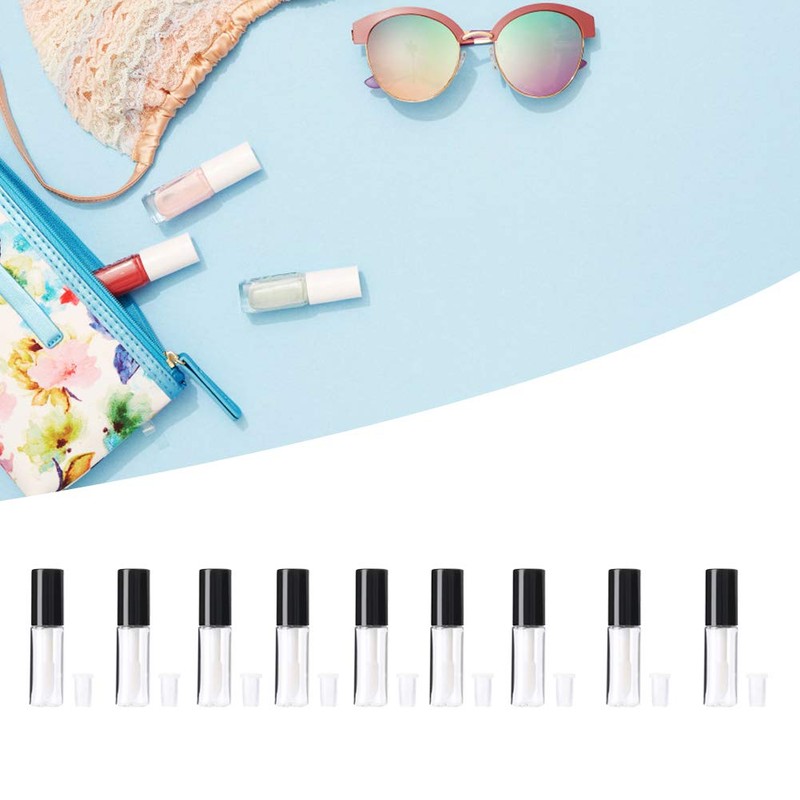 QANYEGN 45 Mini Lip Gloss Tubes, Refillable Lip Balm Bottles,