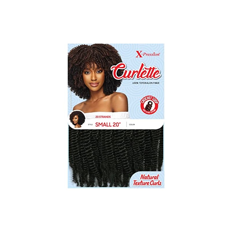 Outre X-Pression Curlette Braid – Small 20" (#1 Jet Black)