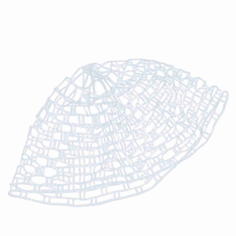 Outdoor Fly Fishing Landing Net Clear Rubber Replacement Mesh Bag(Mudium)