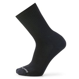 Smartwool Everyday Solid Rib Crew Socks For Men and Women Black S