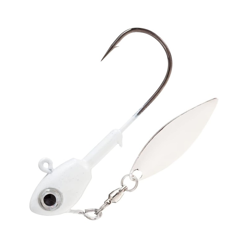 BUCKEYE LURES Single-Bladed Su-Spin Jighead with Willow Leaf Blade &
