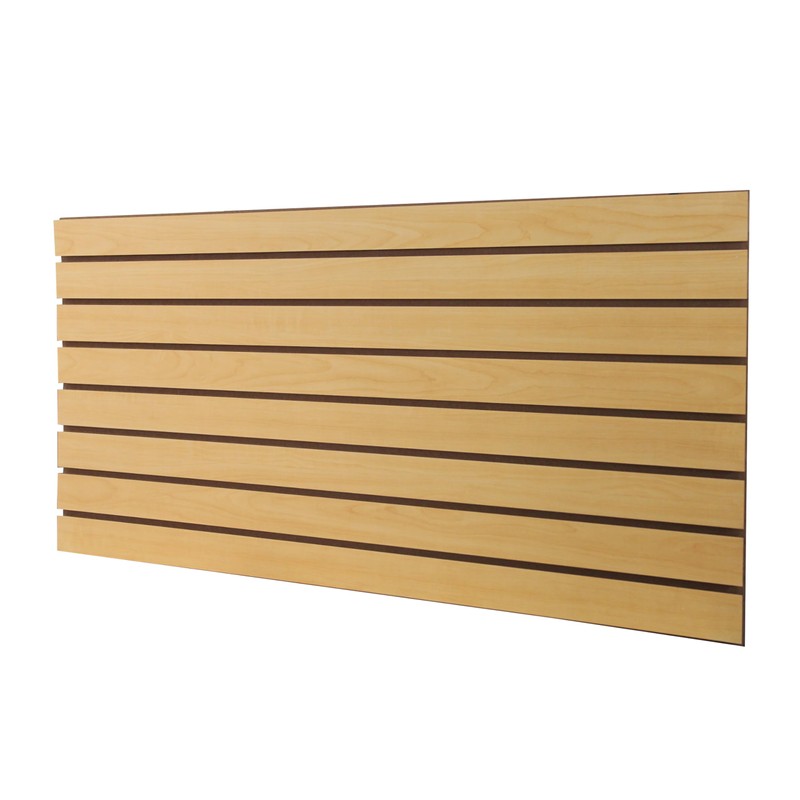 SSWBasics 4 ft x 2 ft Horizontal Maple Slatwall Easy