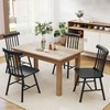 HOMCOM Windsor Dining Chairs Set of 2, Farmhouse Wooden Kitchen