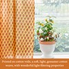 Saffron Marigold Half Kitchen Cotton Curtains for Small Windows, Bathroom