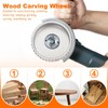 HARFINGTON Wood Carving Wheel with 5/8" Arbor Fits 4" Angle