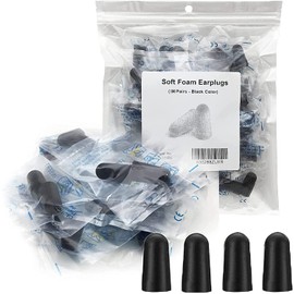 100 Pairs Ear Plugs for Sleeping, Noise Cancelling, Ultra Soft Foam Earplugs for Sleep, Reusable Earplugs for Noise Cancellation