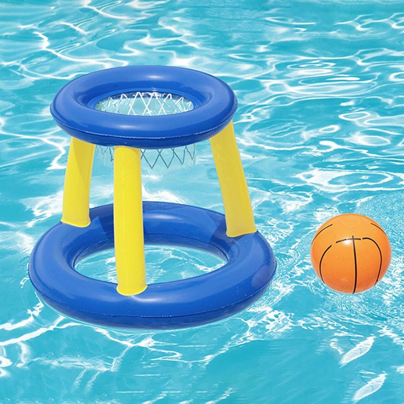 Inflatable Floating Basketball Frame and Ball For Children Kids Interactive