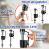 Saillong 12 Pack Toilet Fill Valve Replacement, Height Adjustable Universal