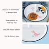 Hoshisea Divided Ceramic Dinner Plate, Split Diet Plate, Snack Plate,