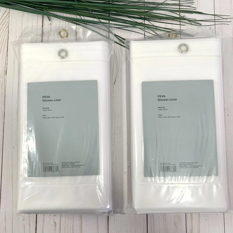 Made by Design 2-Pack PEVA Shower Liner Medium Weight 71"x71"