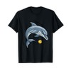 Dolphin Animal Softball Ball Cartoon Character T-Shirt