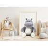 Lifestyle & More Baby Plush Toy Cuddly Toy Hippo Grey/White