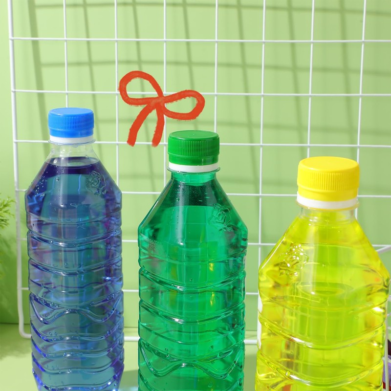 Healifty 100pcs Plastic Bottle Caps Colorful Bottle Protection Lids for