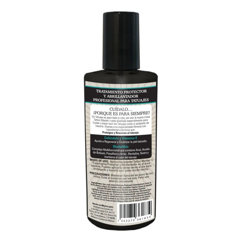 3pz Tattoo Master´s Protector-abrillanta P/tatuaje 125ml C/u