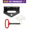 HOWBOW Zero Turn Mower Trailer Tow Hitch Kit, 1/4" Heavy