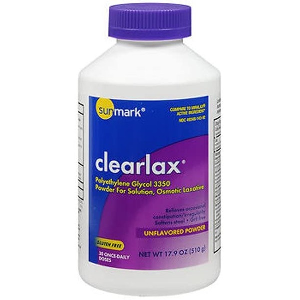 Sunmark Clearlax Powder, Unflavored - 17.9 oz