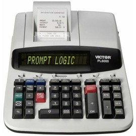 Victor Technology PL8000 Calculadora de impresión térmica, lógica de pronto, clave de ayuda, 8.0 líneas por segundo