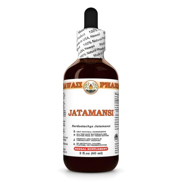 Jatamansi (Nardostachys Jatamansi) Dry Rhizome Tincture, Made in Hawaii, All