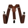 SEVENHEAD Brown Child Kids Suspenders Bowtie Set Adjustable Suspender Set
