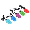 5pcs Infants Teething Necklace Silicone Exercise Senses Soothing Gum Chewing
