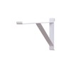 SSWBasics 12 inch White Contemporary Shelf Bracket for Wire Grid