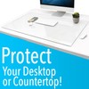 20" x 36" Tempered Glass Desk Mat to Protect Your