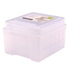 Vaessen Creative Storage Lid and 6 Small Transparent Tins Plastic