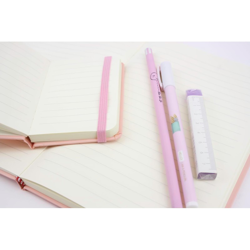Emartbuy Cool Stationery Unique Gift Set with Pastel A5 and