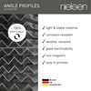 nielsen nielsen Aluminium L-Shaped Angle Profile, Matt Anodized, 2000x10x10 mm,