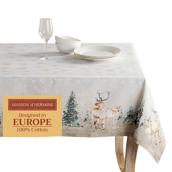 Maison d' Hermine 100% Cotton Table Cover - 70"x120" Rectangle