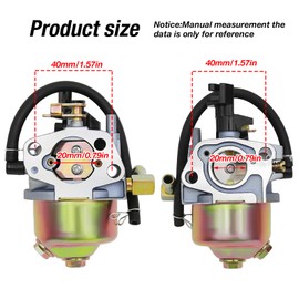 247.889571 Carburetor Kit for Craftsman Snow Blower, Carb Replacent for MTD 270-QU ZS365-SUA 952Z265-SUA Engine for Huayi 170SA 170SB Replaces#247.889701 247.886910 247.887200