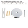 Artiwell Push & Lock Tub Trim Set with Single-Hole Overflow