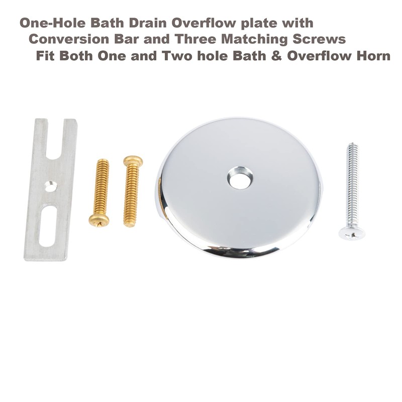 Artiwell Push & Lock Tub Trim Set with Single-Hole Overflow
