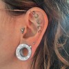 Vankula 2PCS Cubic Zirconia Ear Tunnels Plugs 316L Stainless Steel