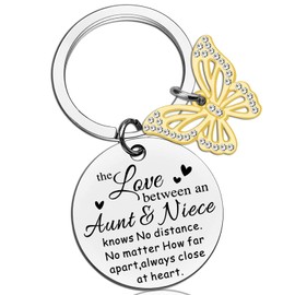 Crizaor Aunt Mothers Day Gifts Niece Gifts From Auntie Niece Gifts Unique Keychain Gifts For Aunts From Niece Aunt Birthday Gifts Best Auntie Gifts From Niece For Women