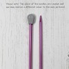Coloured Knitting Needles Aluminium Metal Knit Pins 4mm x 35cm