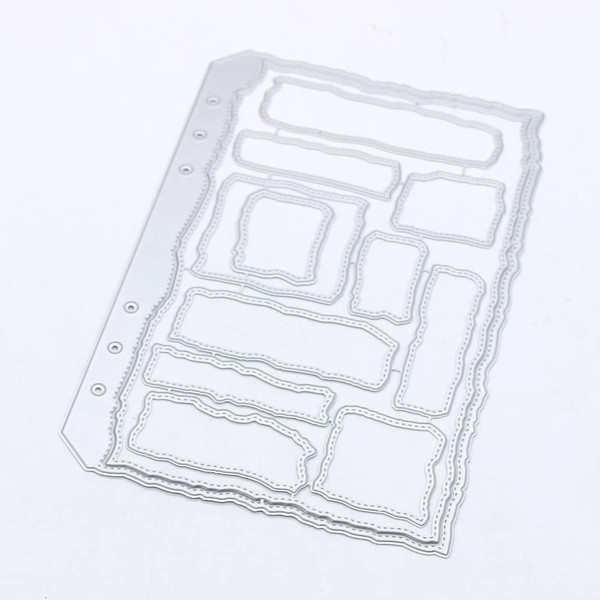 KSCRAFT A5 Torn Edges Planner Page Metal Cutting Dies Stencils