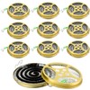 Rtteri 10 Pcs Mosquito Coil Holder Portable Metal Incense Burner
