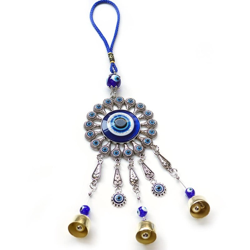 Zingtsing Evil Eye Wall Hanging Decor, Evil Eye Wind Chime,