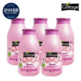 Cottage Body Wash Sweet Marshmallow Moisturizing Shower Milk 250ml x 5 / 코티지 바디워시 스위트 마시멜로 모이스처라이징 샤워 밀크 250ml x 5개