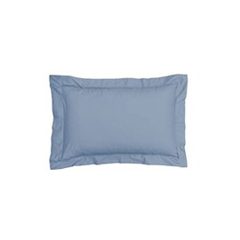 Sleepdown Pillow cases 100% Pure Cotton Pack of Two Oxford Luxury Soft Cosy Pillow Cover Set - Denim Blue - 63 x 89 cm