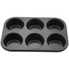 Winco AMF-6NS 6-Cup Non-Stick Muffin Pan, Tin Plated