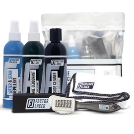 Shoe Care Kit with Cleaner, Deodorizer & Water Repellent Spray