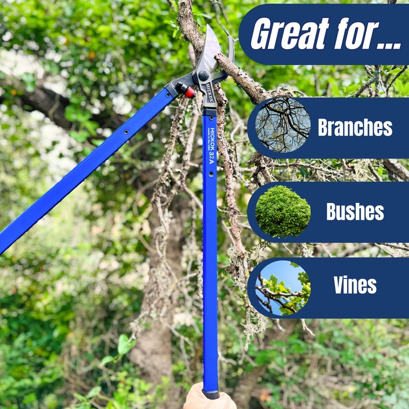 Hickok Heavy Duty Loppers for Tree Trimming – 32" Branch