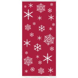 Unique Party 44501 - Cellophane Sparkle Tree Christmas Party Bags, Pack of 20